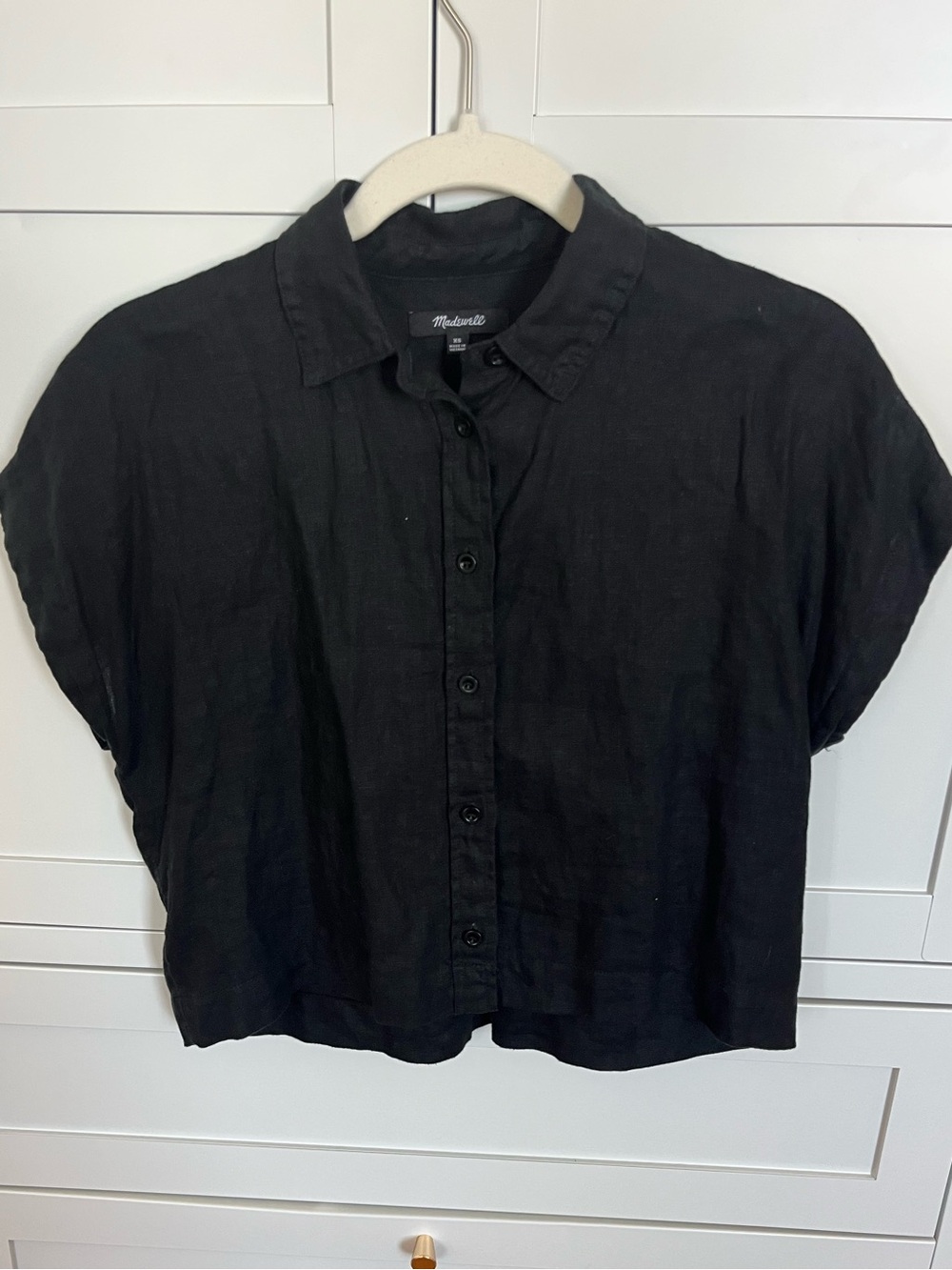 Madewell 100% Linen Short Sleeve Button Up